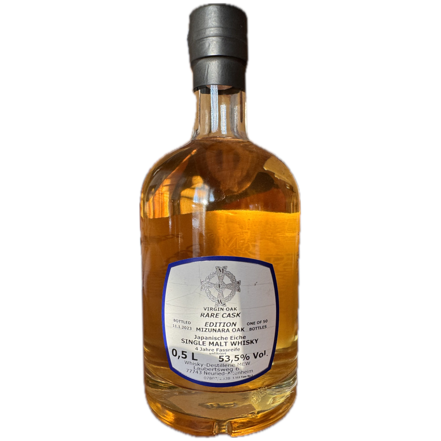 Wurth Whisky Mizunara Finish Rare Cask 4 Jahre Virgin Oak 42%vol.