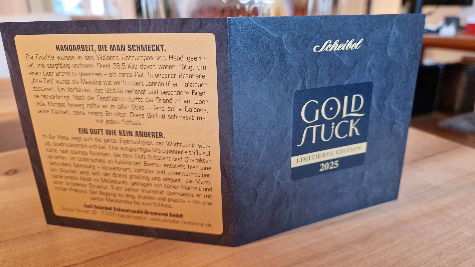 Scheibel Wild-Vogelbeer-Brand Goldstück 2025 Alte Zeit 41% Vol.