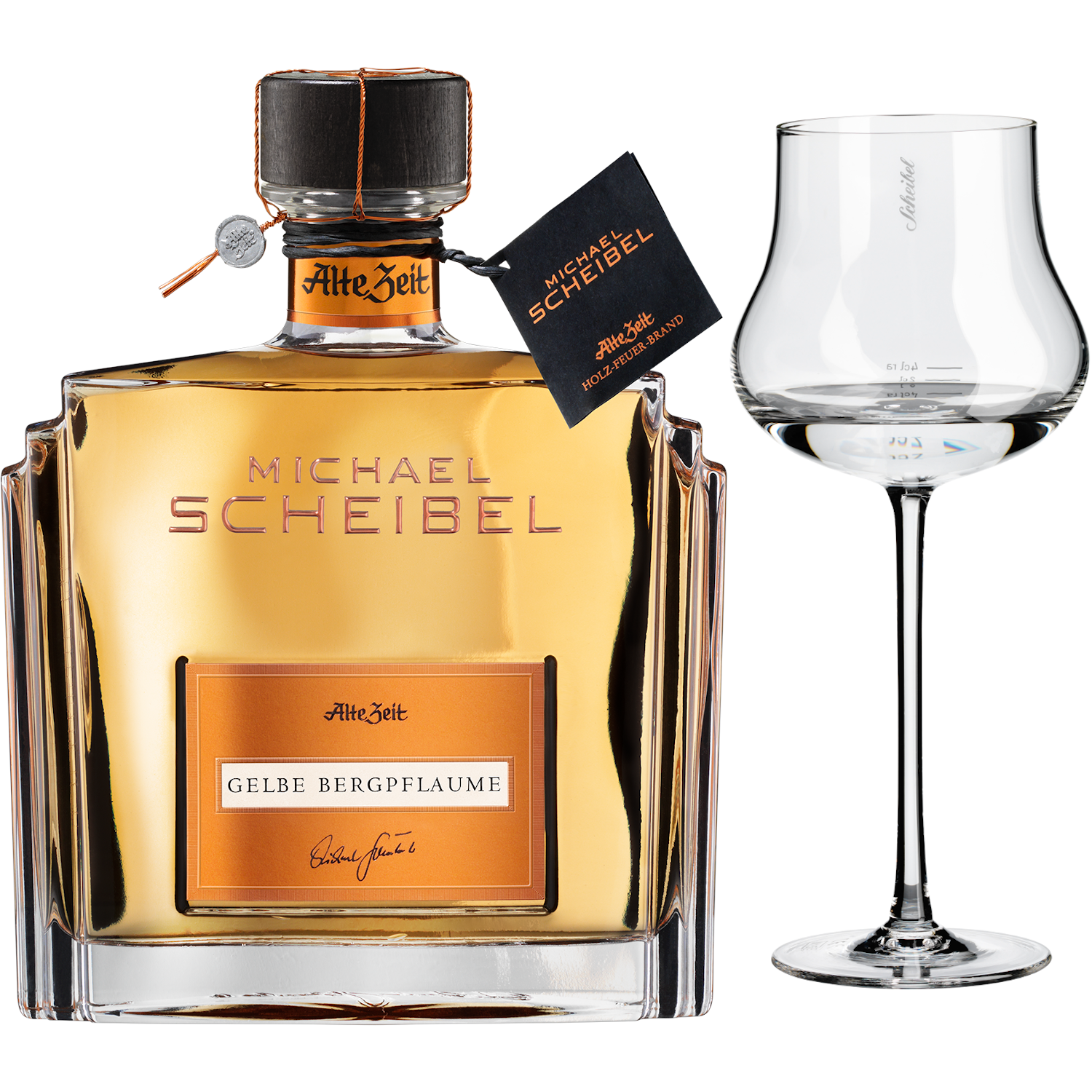 Scheibel Alte Zeit Gelbe Bergpflaume 44% Vol.