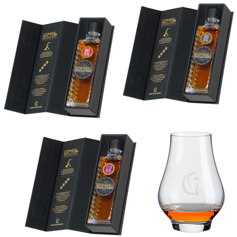 Scheibel Whisky-Set Tasting 3x 0,05l 42-58,7% Vol. Scheibel Whisky-Set Tasting 3x 0,05l 42-58,7% Vol.