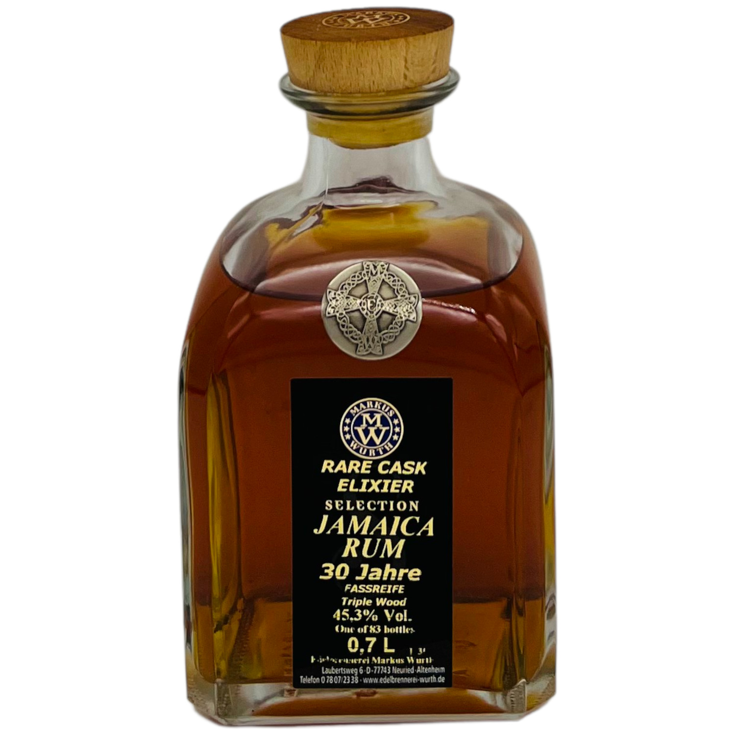 Wurth Jamaica Rum Rare Cask Selection 30 Jahre Fassreife Triple Wood 48,7%vol.
