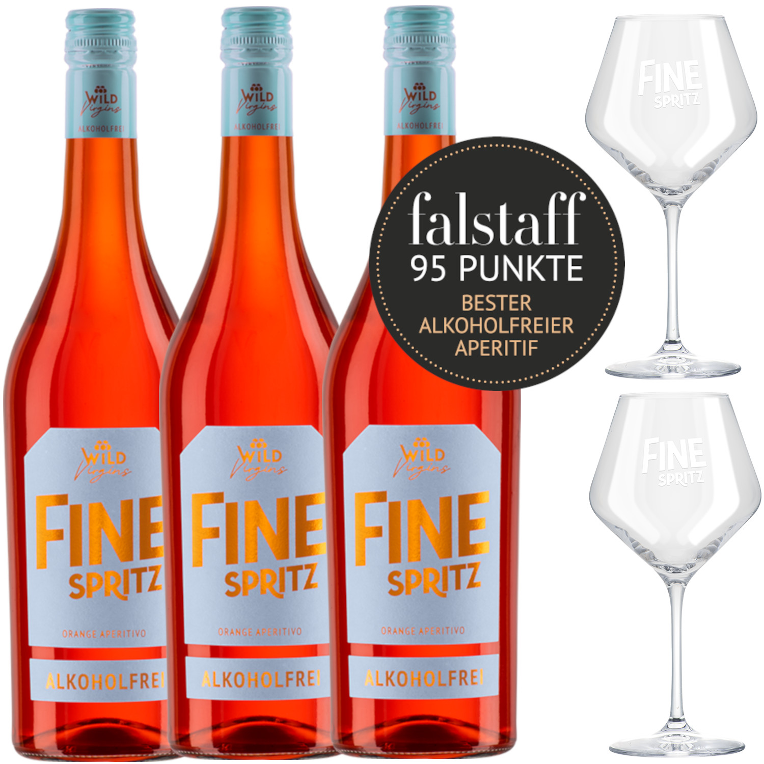 Wild Sparset 3x FINE Spritz 2x FINE Gläser- alkoholfrei
