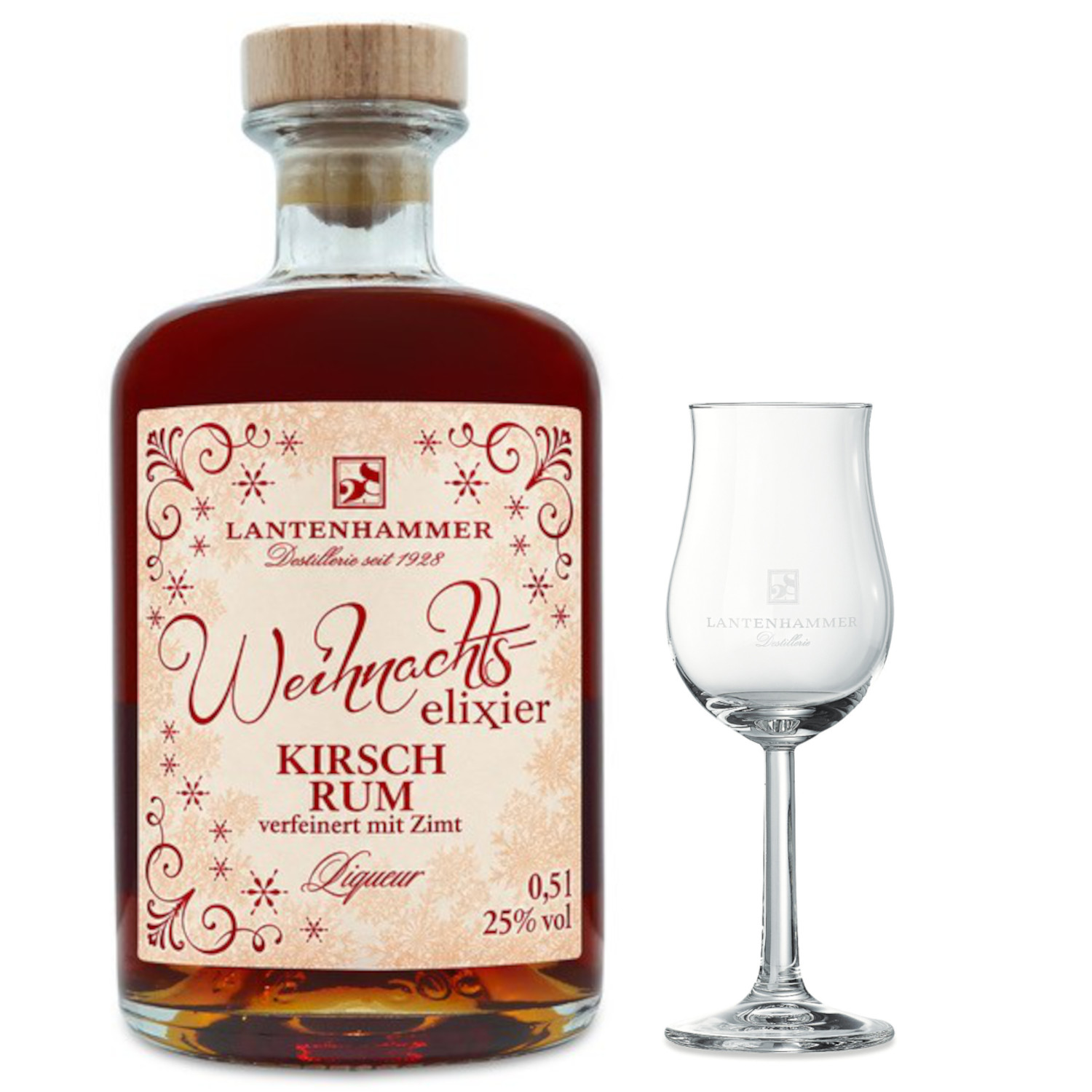 Lantenhammer RARITAS Himbeer Edel-Spirituose mit Fruchtauszug verfeinert 32%vol
