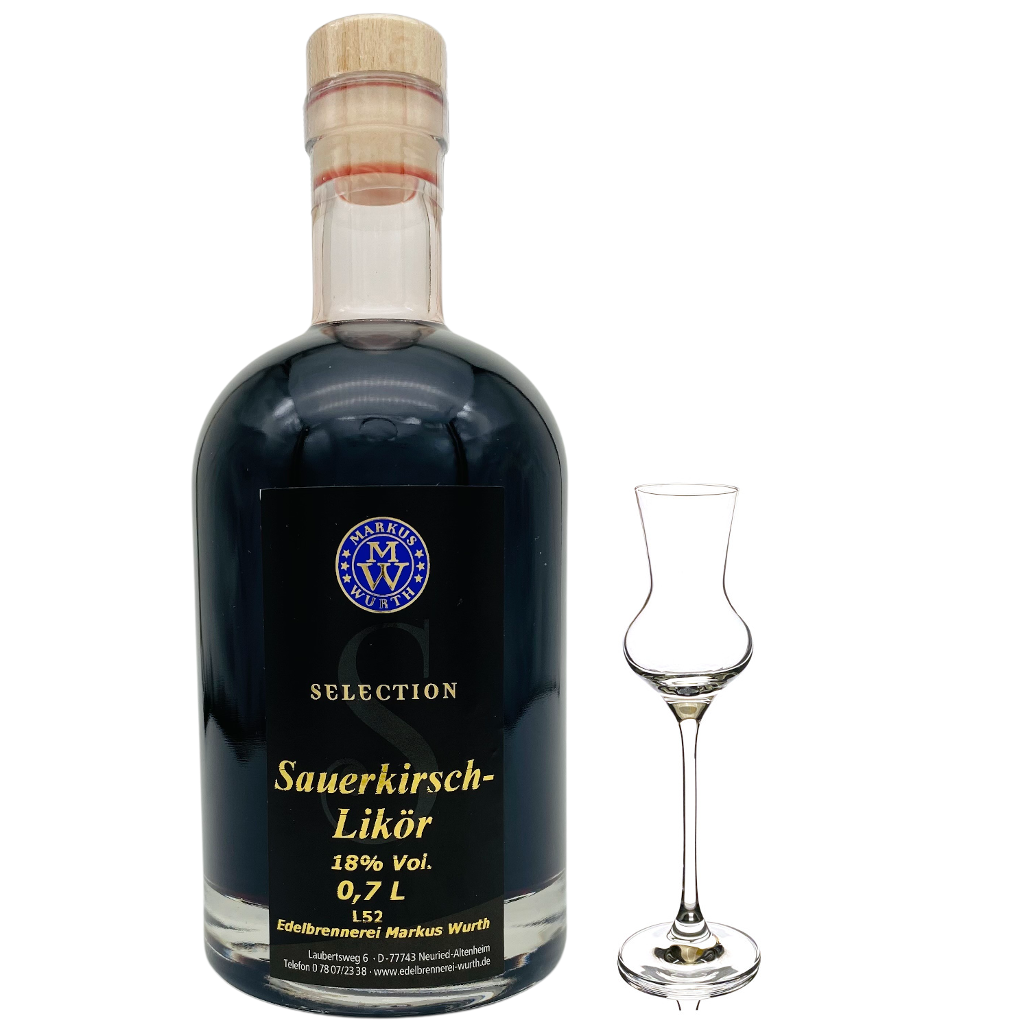 Wurth Sauerkirsch-Likör 18%vol.