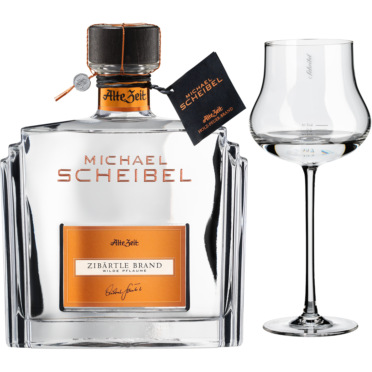 Scheibel Alte Zeit Zibärtle Brand 44% Vol.