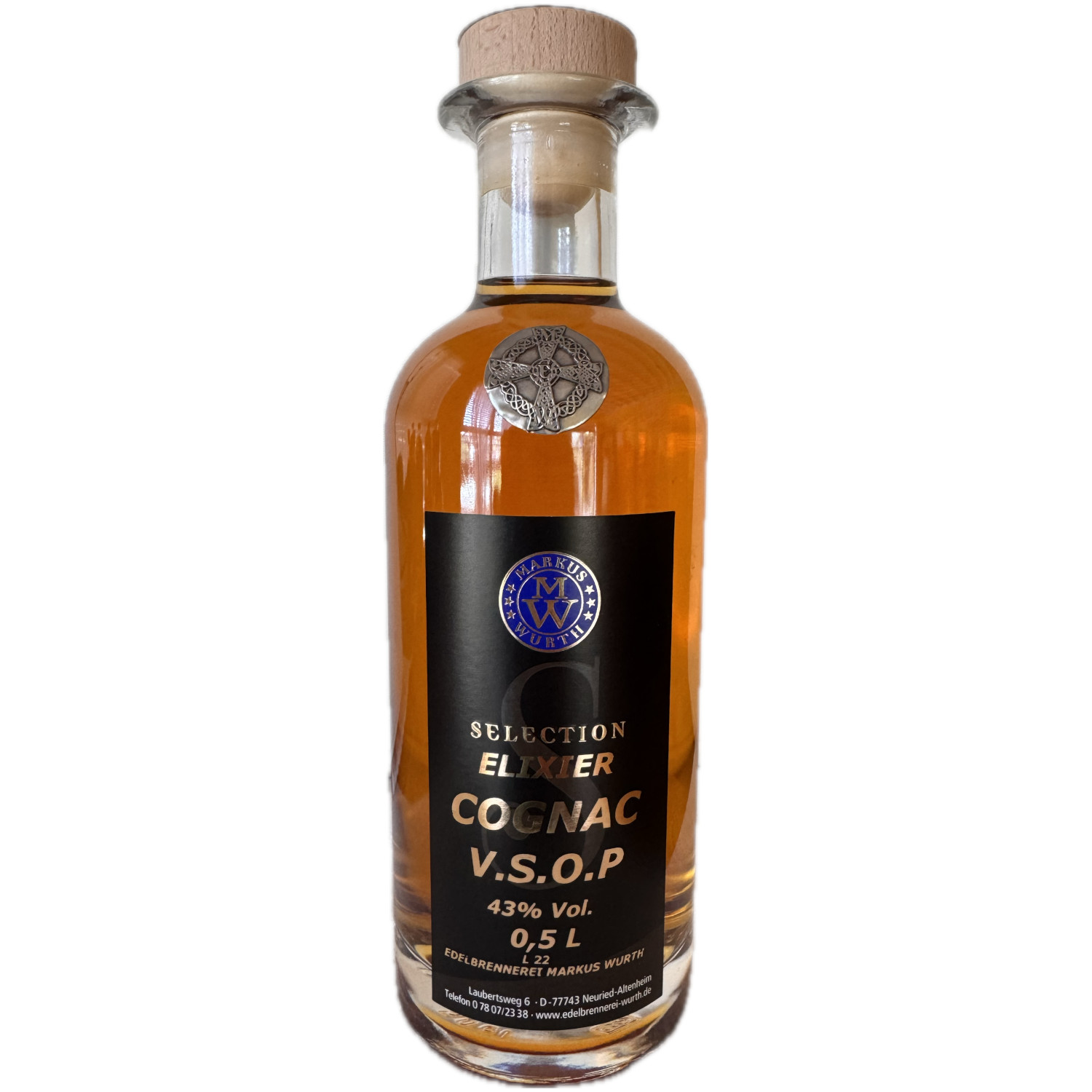 Wurth Cognac V.S.O.P 43% Vol.